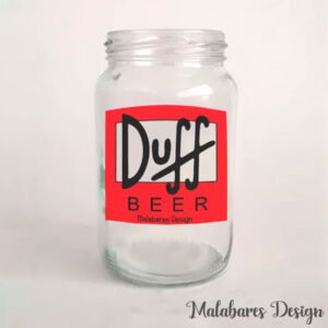 Etiquetas transparentes Cerveza Duff