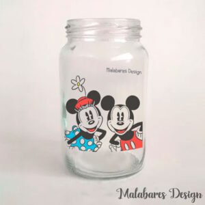 Etiquetas transparentes Mickey Minnie Disney