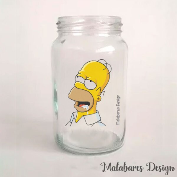 Etiquetas transparentes Homero Simpson