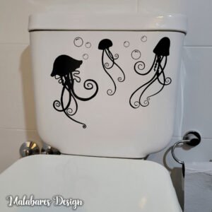 Vinilo Medusas Inodoro Toilette