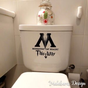 Vinilo Ministerio de la Magia Harry Potter Inodoro Toilette