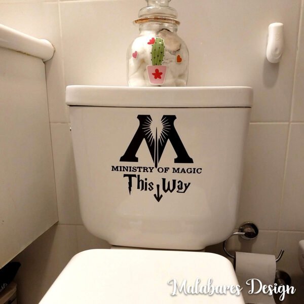 Vinilo Ministerio de la Magia Harry Potter Inodoro Toilette