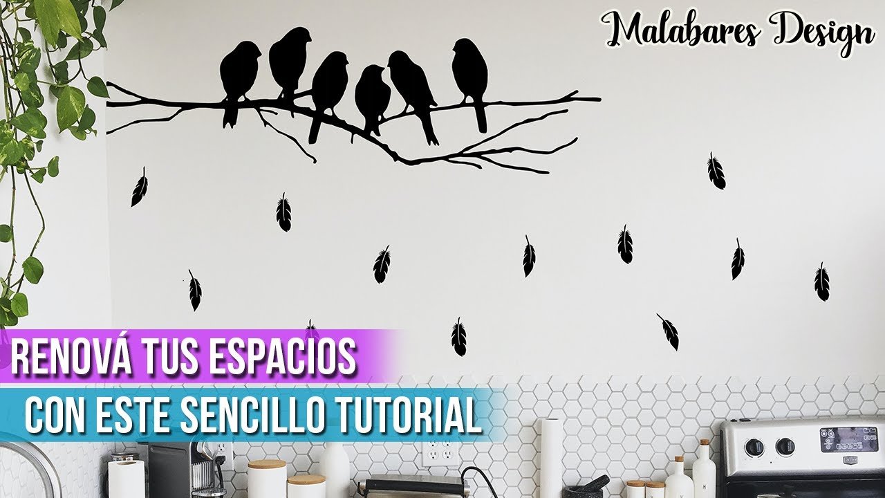 Pegar vinilos decorativos, el tutorial mas sencillo - Malabares Design