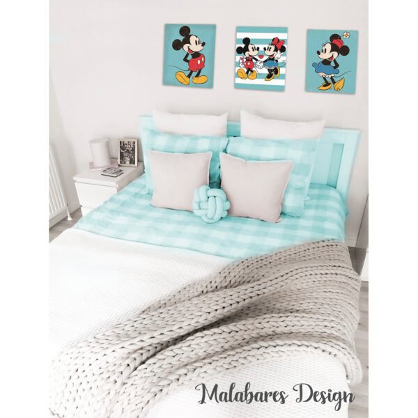 Cuadro Triptico Mickey y Minnie