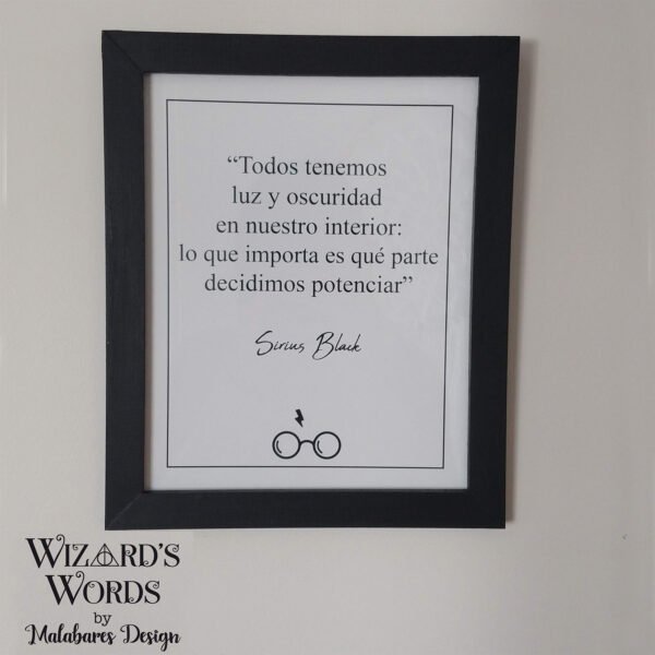 Cuadro Sirius Black para pared