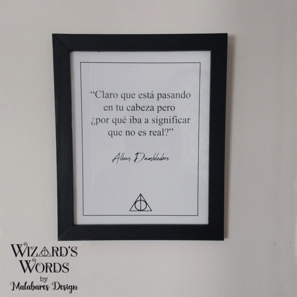 Cuadro Dumbledore Realidad para pared